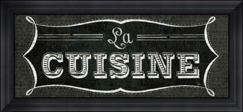 Framed La Cuisine Chalk II Print