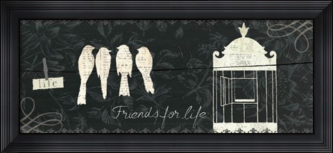 Framed Love Paris Panel IV Print