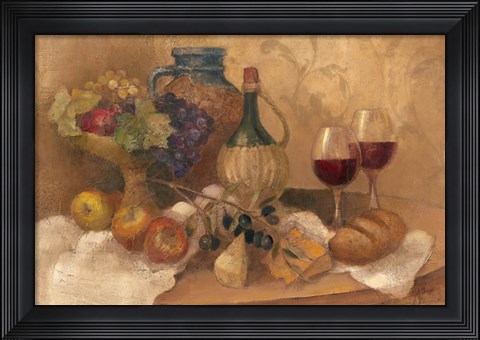 Framed Abundant Table with Pattern Print