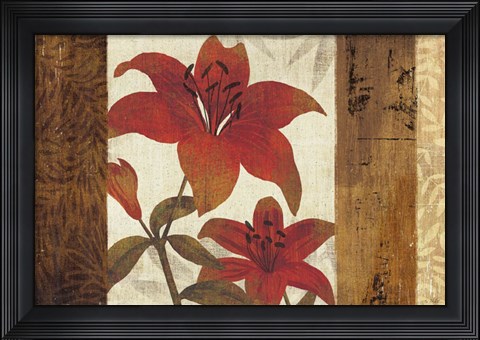 Framed Floral Harmony I Print