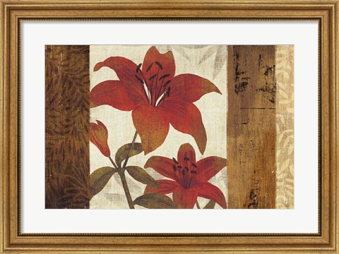 Framed Floral Harmony I Print