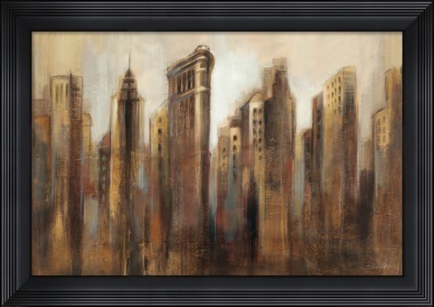 Framed Flatiron Skyline Print