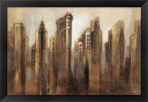 Framed Flatiron Skyline Print