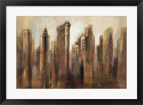 Framed Flatiron Skyline Print