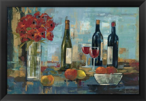 Framed Fruit and Wine Print