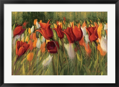 Framed Tipsy Tulips Print