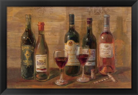 Framed Wine Tasting Print