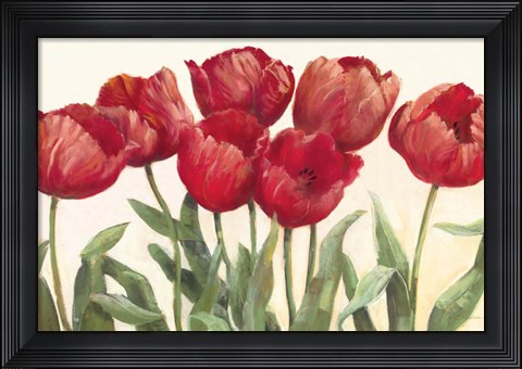 Framed Ruby Tulips Print