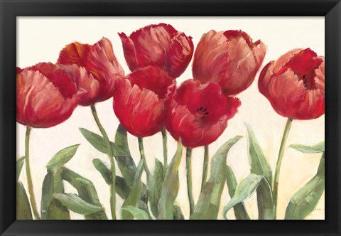 Framed Ruby Tulips Print