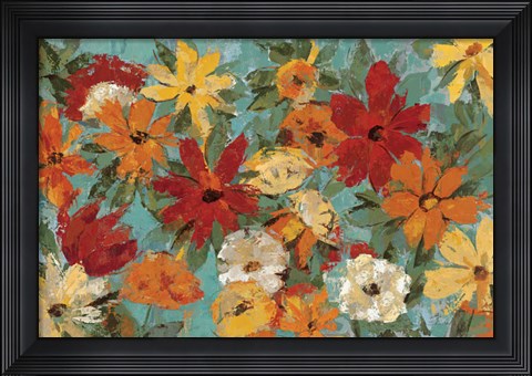 Framed Bright Expressive Garden Print