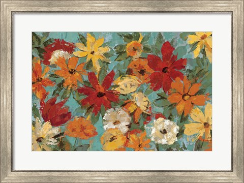 Framed Bright Expressive Garden Print