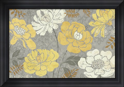 Framed Morning Tones Gold III Print