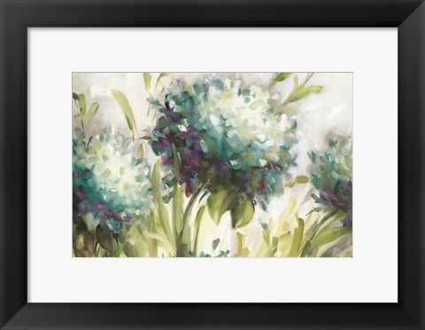Framed Hydrangea Field Print