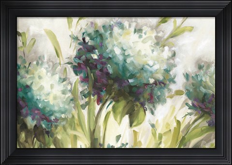 Framed Hydrangea Field Print