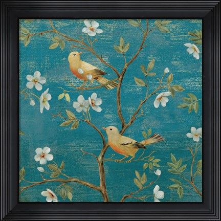 Framed Blossom Blues Print