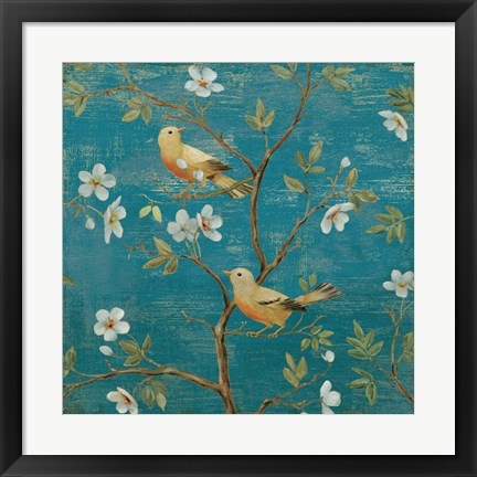 Framed Blossom Blues Print