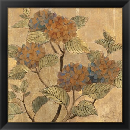 Framed Golden Hydrangea Print