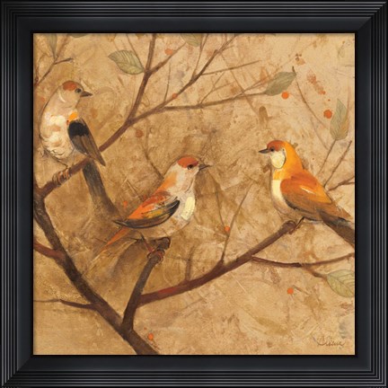 Framed Checking In Print