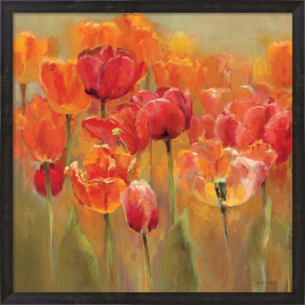 Framed Tulips in the Midst III Crop Print