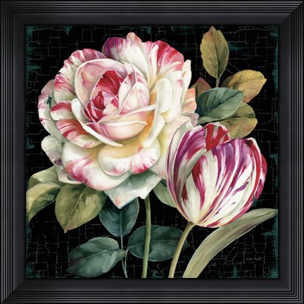 Framed Garden View VIII Black Print