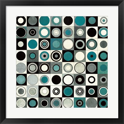 Framed Carnaby Street Blue Print