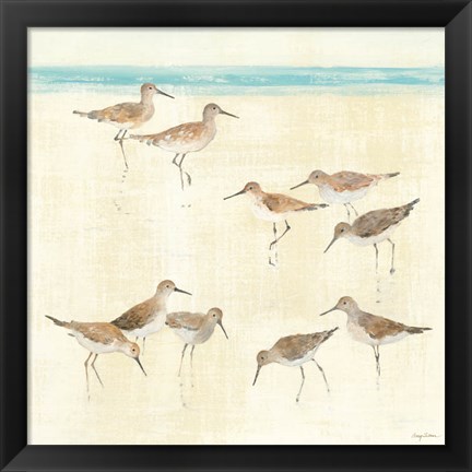 Framed Sandpipers Print