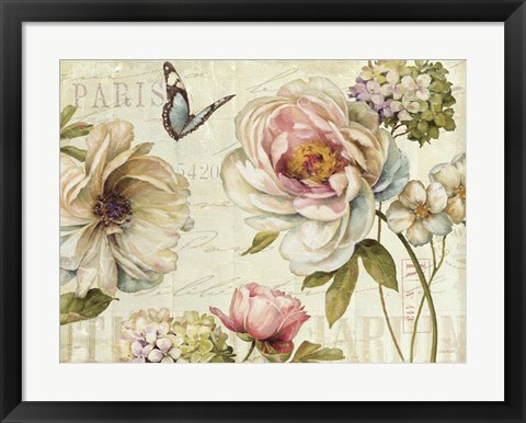 Framed Marche de Fleurs IV Print