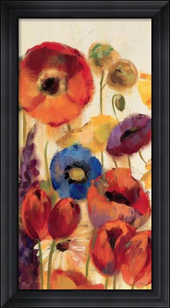 Framed Joyful Garden Panel II Print