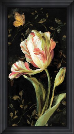 Framed Jardin Paris Florals II Print