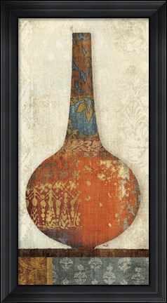 Framed Indian Vessels I Print