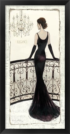 Framed La Belle Noir Print