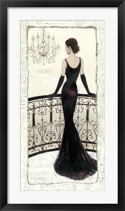 Framed La Belle Noir Print