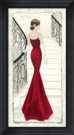 Framed La Belle Rouge Print