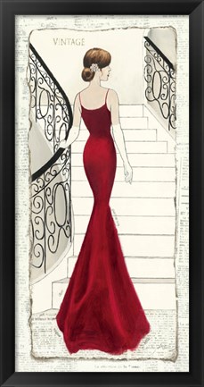 Framed La Belle Rouge Print