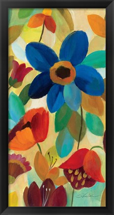 Framed Summer Floral Panel I Print