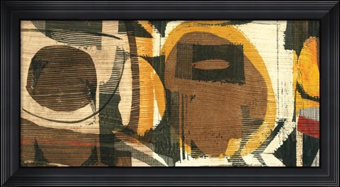 Framed Graphic Abstract I Print