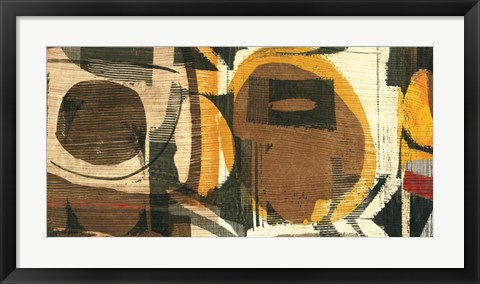 Framed Graphic Abstract I Print