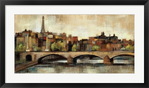 Framed Paris Bridge I Spice Print