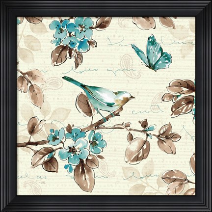 Framed Wing Prints III Print