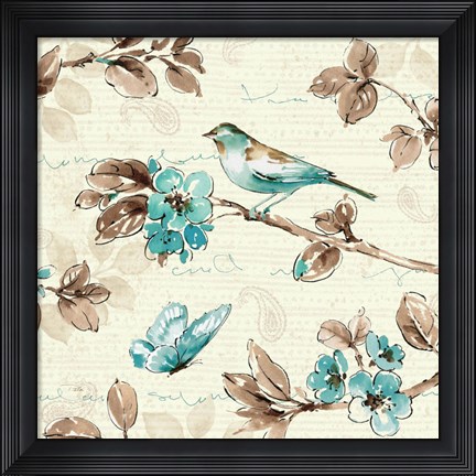 Framed Wing Prints IV Print