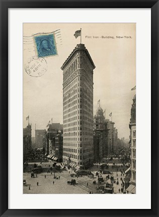 Framed Flat Iron 1909 Print