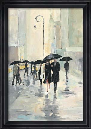 Framed City in the Rain Print