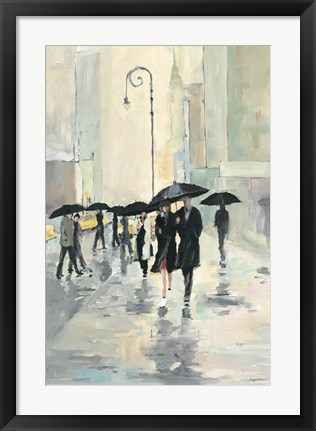 Framed City in the Rain Print