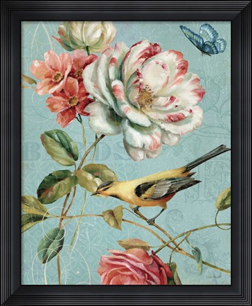 Framed Spring Romance I Crop Print