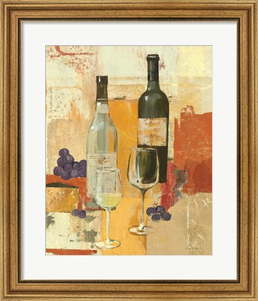 Framed Contemporary Wine Tasting II Print