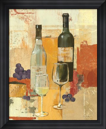 Framed Contemporary Wine Tasting II Print