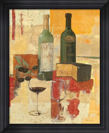Framed Contemporary Wine Tasting III Print
