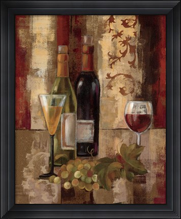 Framed Graffiti and Wine III Print