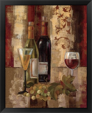 Framed Graffiti and Wine III Print