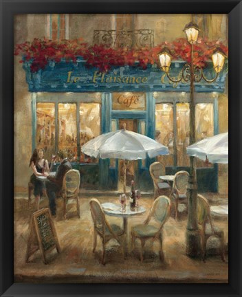 Framed Paris Cafe I Print